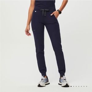 Navy Zamora Figs jogger scrub pants
